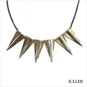 Handmade Recycled Brass Bib Collar Statement Necklace by K/LLER (MSRP $395)